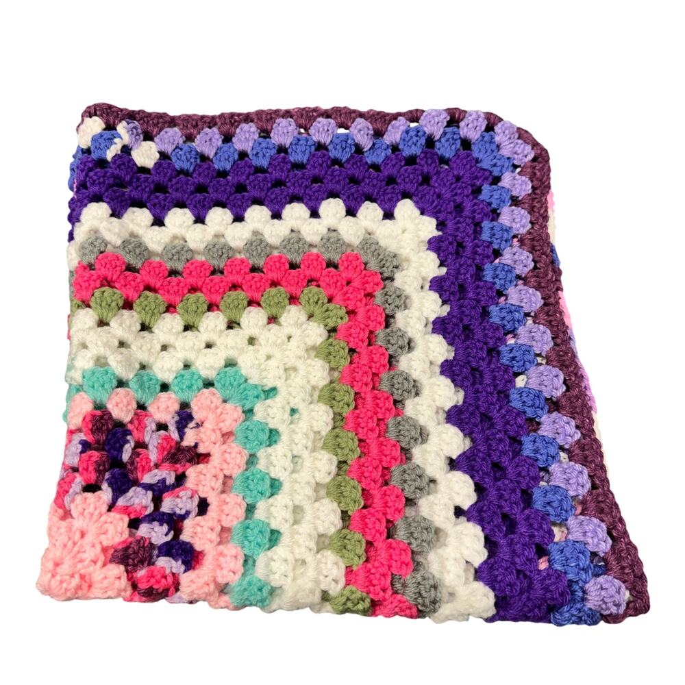UNISEX Baby Blanket Handmade‎ Classic Retro Look Afghan NWOT STYLE #3421